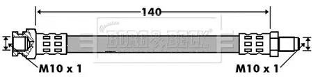 Handler.Part Brake hose BORG & BECK BBH7428 1