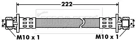 Handler.Part Brake hose BORG & BECK BBH7439 1