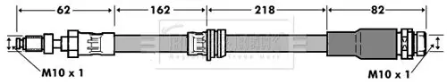 Handler.Part Brake hose BORG & BECK BBH7475 2