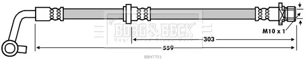 Handler.Part Brake hose BORG & BECK BBH7751 1