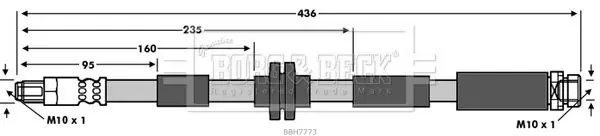 Handler.Part Brake hose BORG & BECK BBH7773 1