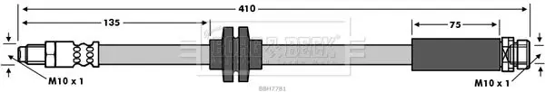 Handler.Part Brake hose BORG & BECK BBH7781 1