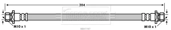 Handler.Part Brake hose BORG & BECK BBH7787 1