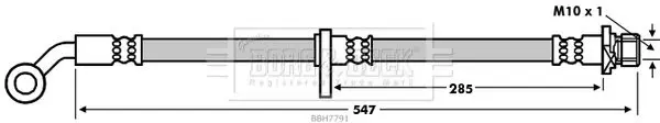 Handler.Part Brake hose BORG & BECK BBH7791 1