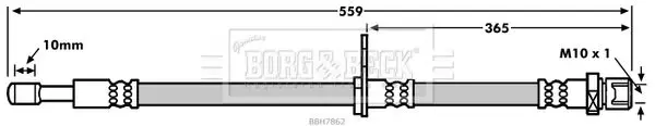 Handler.Part Brake hose BORG & BECK BBH7862 1