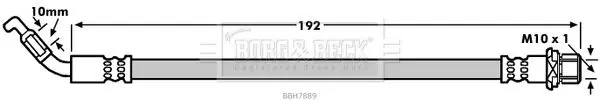 Handler.Part Brake hose BORG & BECK BBH7889 1