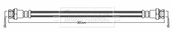 Handler.Part Brake hose BORG & BECK BBH8083 1