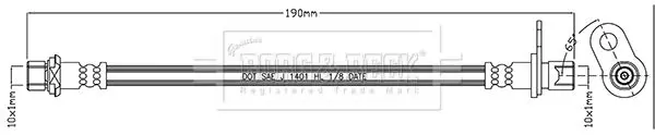 Handler.Part Brake hose BORG & BECK BBH7937 1