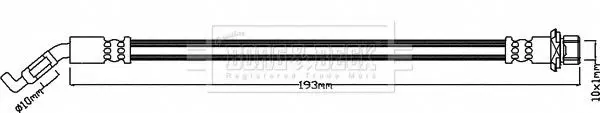 Handler.Part Brake hose BORG & BECK BBH7951 1