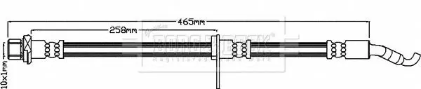 Handler.Part Brake hose BORG & BECK BBH8271 1