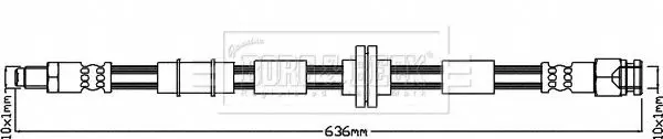 Handler.Part Brake hose BORG & BECK BBH8404 1