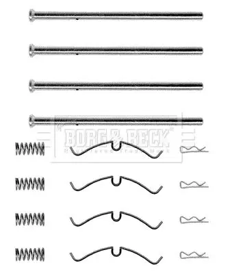 Handler.Part Accessory kit, disc brake pads BORG & BECK BBK1070 1