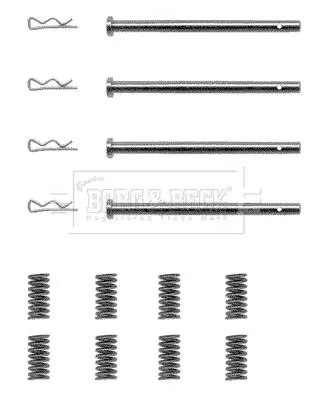 Handler.Part Accessory kit, disc brake pads BORG & BECK BBK1071 1