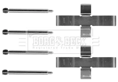 Handler.Part Accessory kit, disc brake pads BORG & BECK BBK1086 1