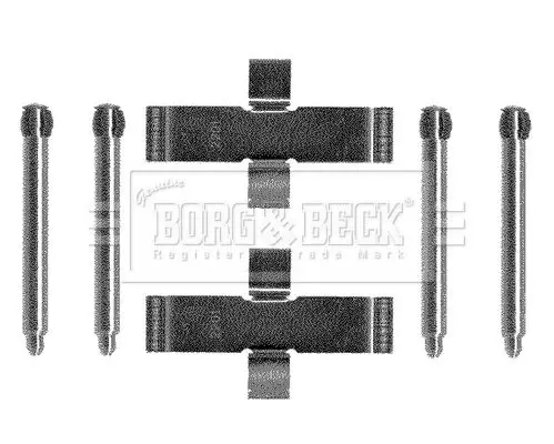 Handler.Part Accessory kit, disc brake pads BORG & BECK BBK1089 1