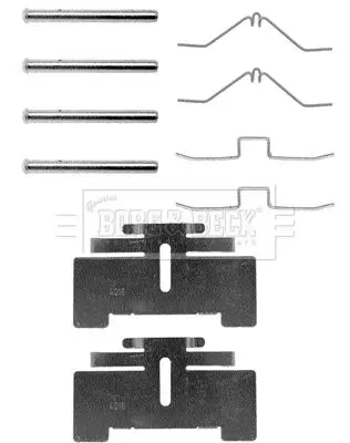 Handler.Part Accessory kit, disc brake pads BORG & BECK BBK1093 1