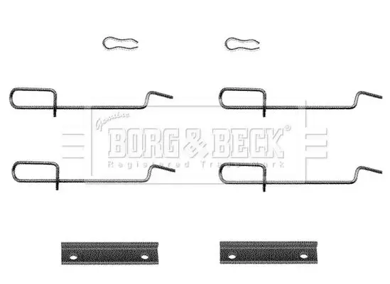 Handler.Part Accessory kit, disc brake pads BORG & BECK BBK1119 2