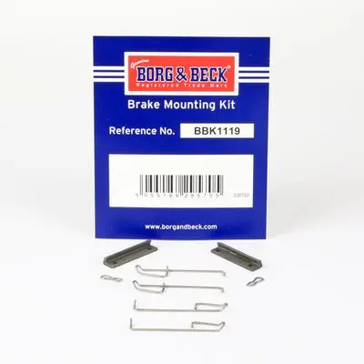 Handler.Part Accessory kit, disc brake pads BORG & BECK BBK1119 1