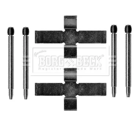 Handler.Part Accessory kit, disc brake pads BORG & BECK BBK1129 1