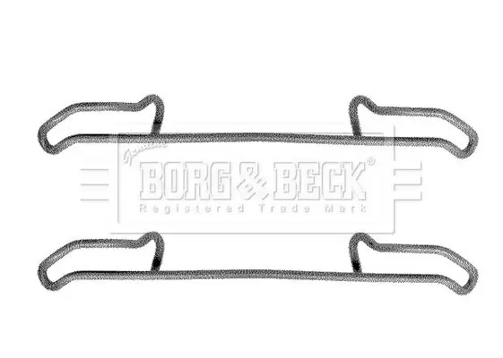 Handler.Part Accessory kit, disc brake pads BORG & BECK BBK1137 1