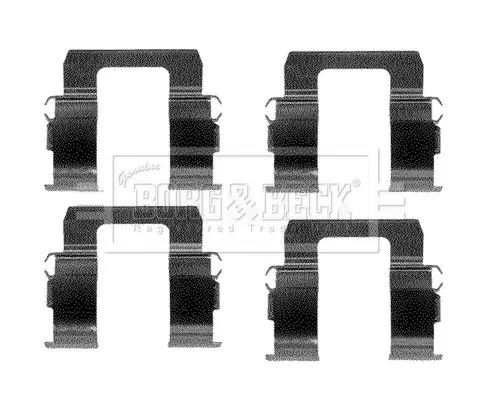 Handler.Part Accessory kit, disc brake pads BORG & BECK BBK1147 1