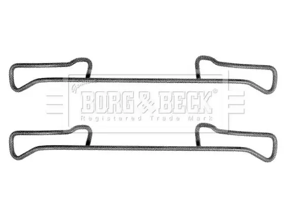 Handler.Part Accessory kit, disc brake pads BORG & BECK BBK1178 1