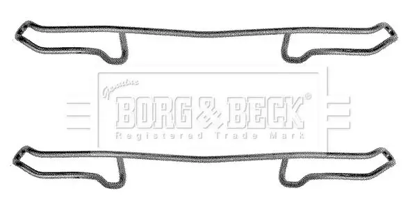 Handler.Part Accessory kit, disc brake pads BORG & BECK BBK1179 1