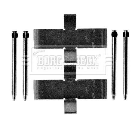 Handler.Part Accessory kit, disc brake pads BORG & BECK BBK1189 1