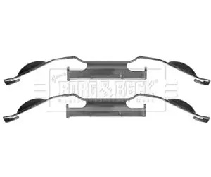 Handler.Part Accessory kit, disc brake pads BORG & BECK BBK1228 1