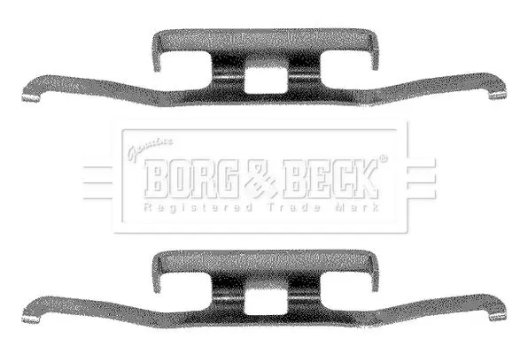 Handler.Part Accessory kit, disc brake pads BORG & BECK BBK1010 1