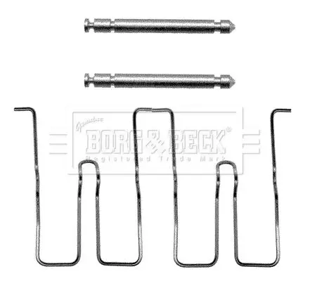 Handler.Part Accessory kit, disc brake pads BORG & BECK BBK1016 1