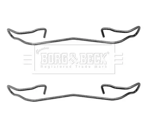 Handler.Part Accessory kit, disc brake pads BORG & BECK BBK1039 1