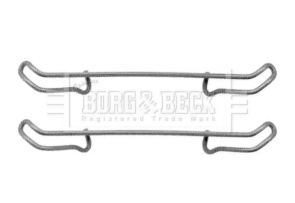 Handler.Part Accessory kit, disc brake pads BORG & BECK BBK1045 2