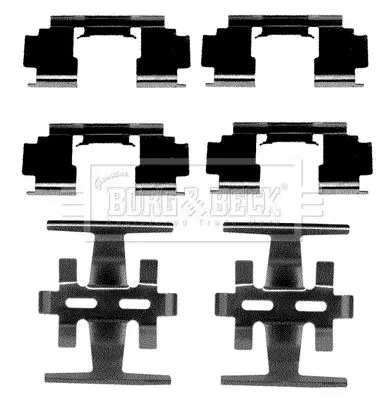 Handler.Part Accessory kit, disc brake pads BORG & BECK BBK1054 1