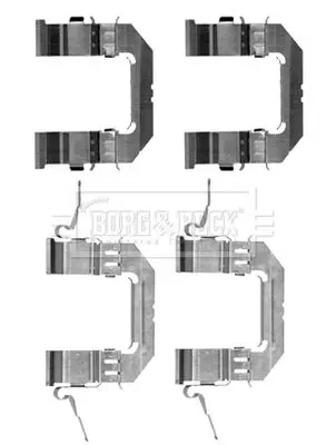 Handler.Part Accessory kit, disc brake pads BORG & BECK BBK1244 1