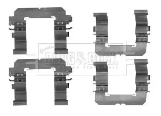 Handler.Part Accessory kit, disc brake pads BORG & BECK BBK1253 1