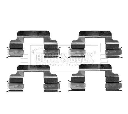 Handler.Part Accessory kit, disc brake pads BORG & BECK BBK1263 2