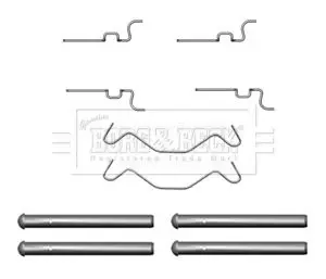 Handler.Part Accessory kit, disc brake pads BORG & BECK BBK1332 1