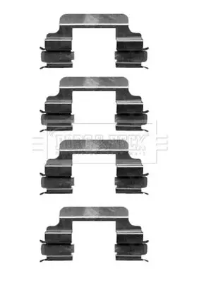 Handler.Part Accessory kit, disc brake pads BORG & BECK BBK1403 1