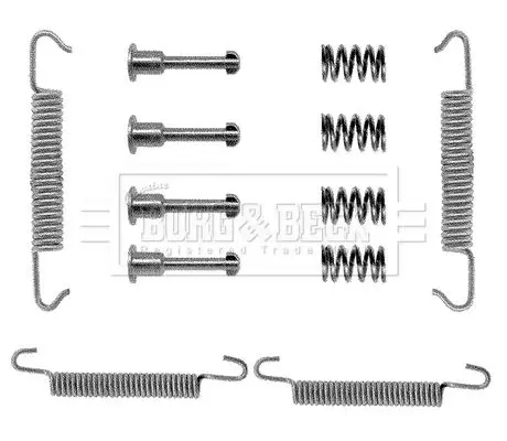 Handler.Part Accessory kit, disc brake pads BORG & BECK BBK6007 2