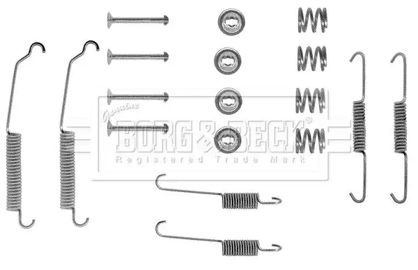 Handler.Part Accessory kit, disc brake pads BORG & BECK BBK6010 1