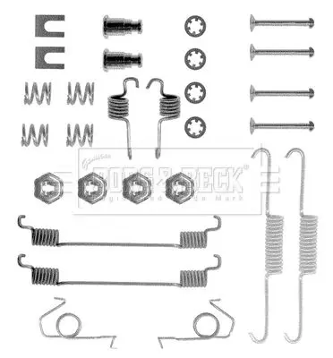 Handler.Part Accessory kit, disc brake pads BORG & BECK BBK6028 1