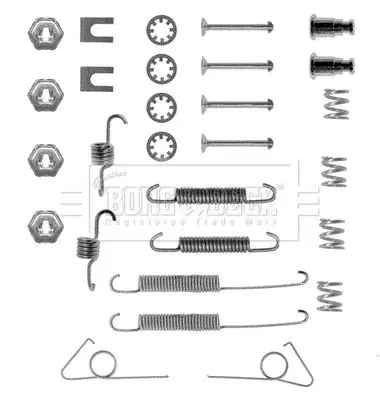 Handler.Part Accessory kit, disc brake pads BORG & BECK BBK6031 1