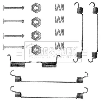 Handler.Part Accessory kit, disc brake pads BORG & BECK BBK6068 1