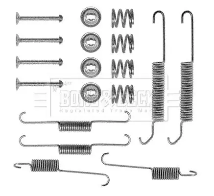 Handler.Part Accessory kit, disc brake pads BORG & BECK BBK6076 1