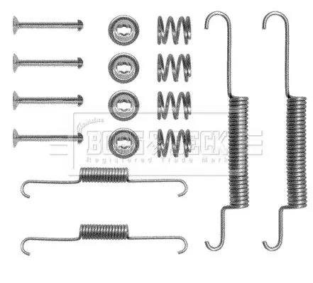 Handler.Part Accessory kit, disc brake pads BORG & BECK BBK6085 1