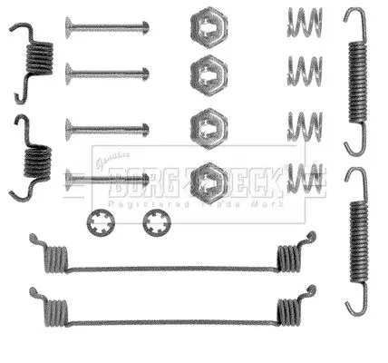 Handler.Part Accessory kit, disc brake pads BORG & BECK BBK6086 1