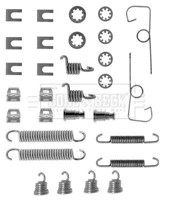 Handler.Part Accessory kit, disc brake pads BORG & BECK BBK6088 2