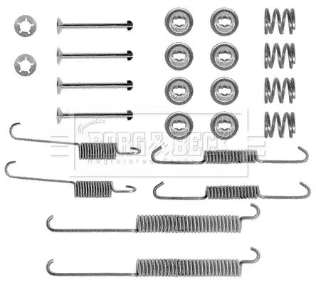 Handler.Part Accessory kit, disc brake pads BORG & BECK BBK6132 1