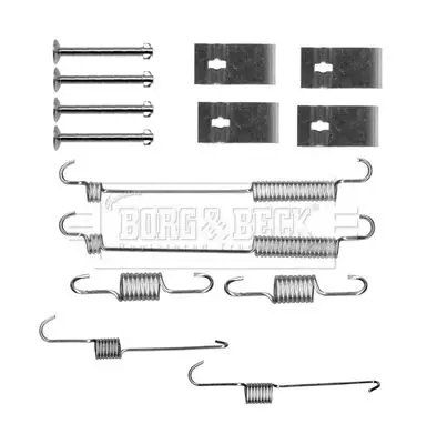 Handler.Part Accessory kit, disc brake pads BORG & BECK BBK6161 1